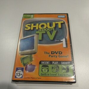 Shout About TV DVD Game Parker Brothers Party Game 2‎ or More Players
